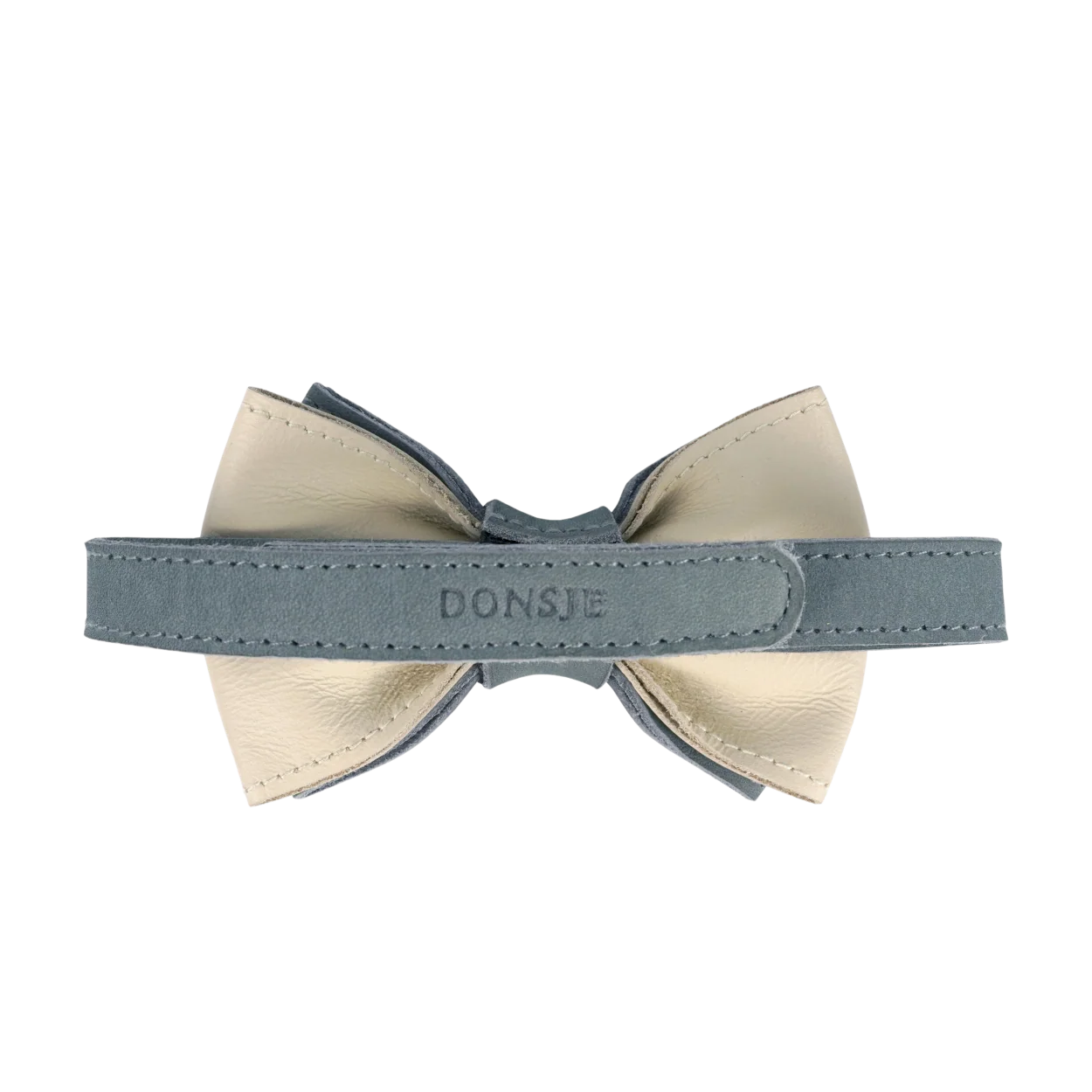 Benjamyn Bow Tie | Blue Stone Leather - Image 3