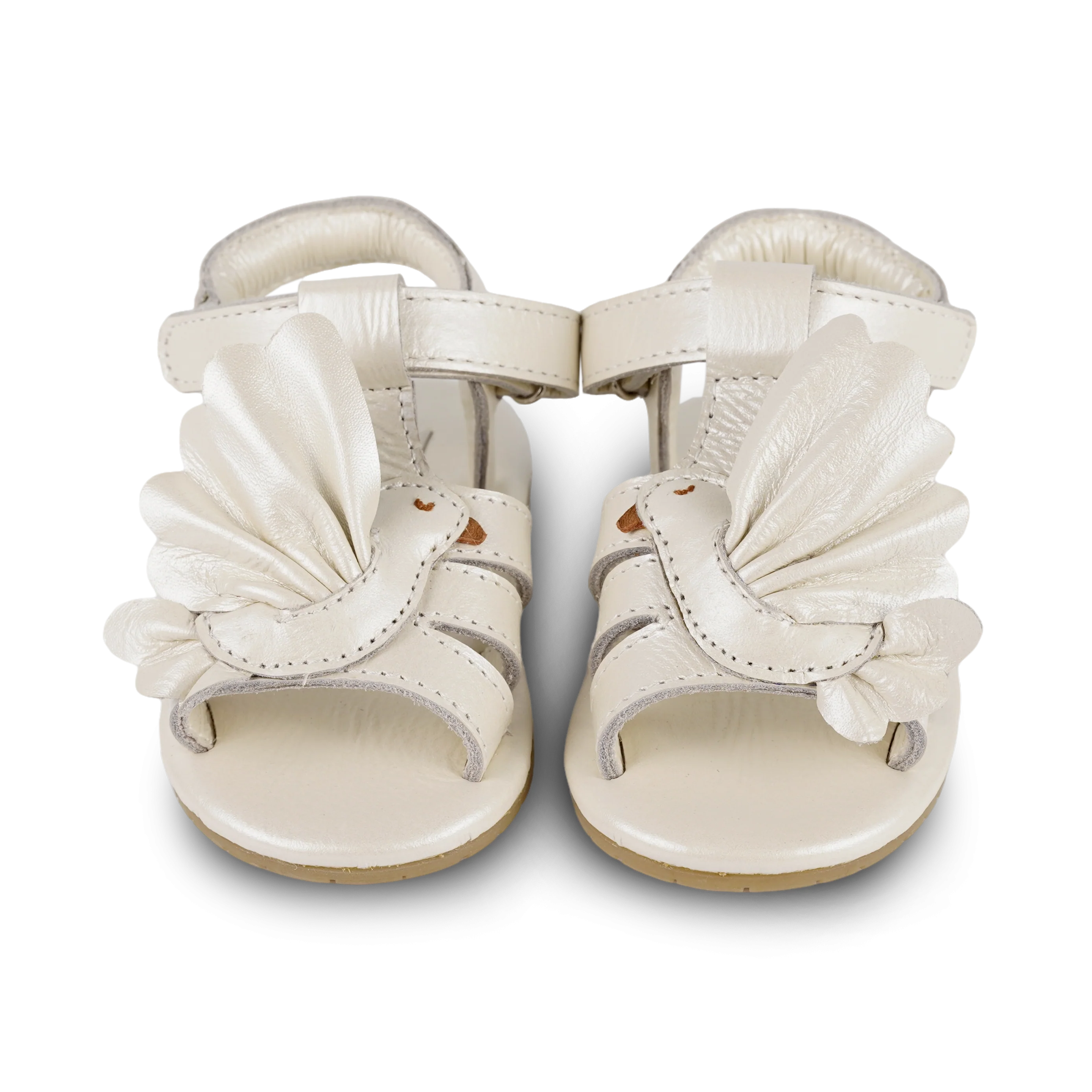 Filoe Sandals | Dove | Off White Metallic Leather - Image 3