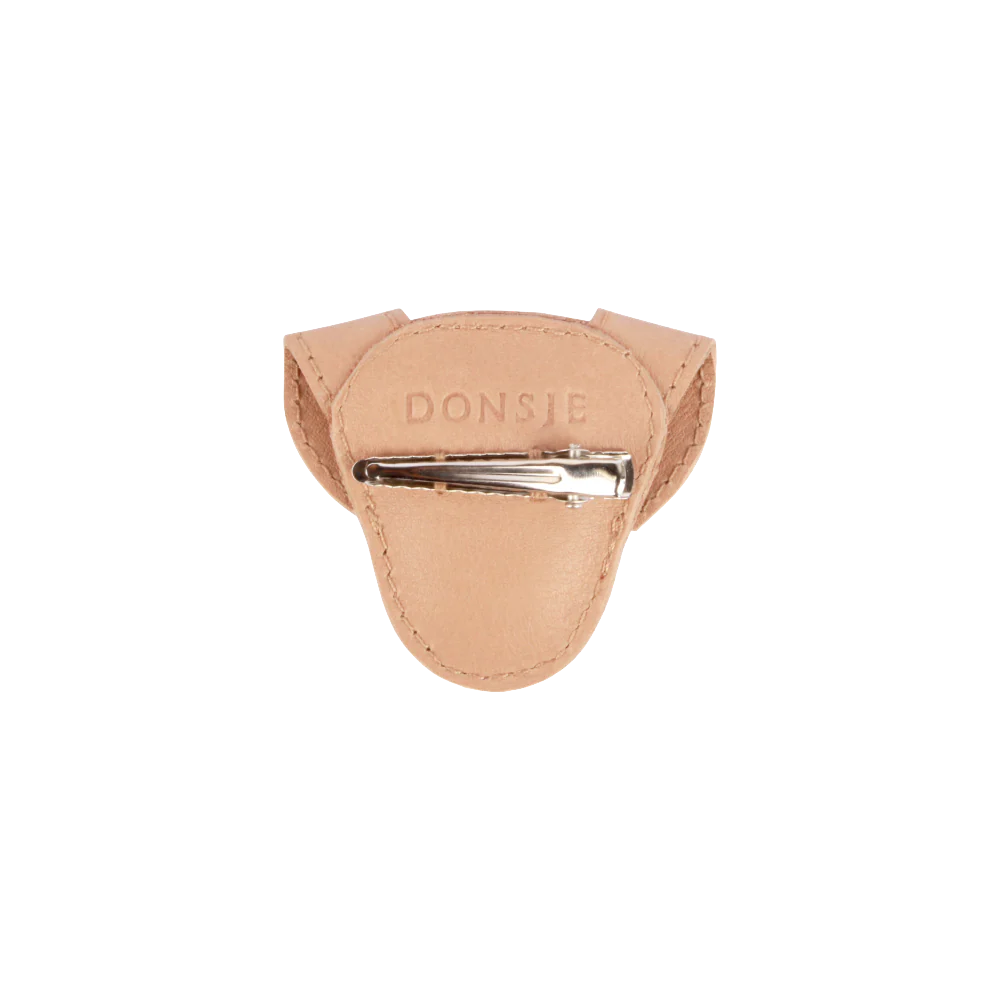 Qosy Classic Hairclip | Dog | Light Rust Leather - Image 3