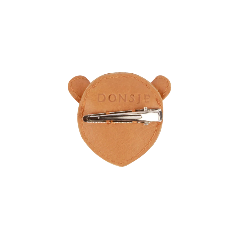 Josy Classic Hairclip | Tiger | Camel Classic Leather - Image 3