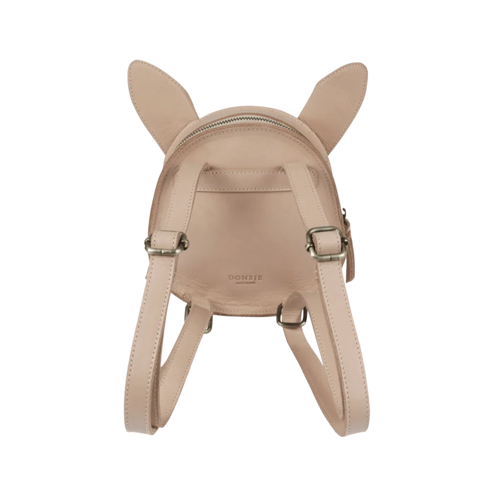 Kapi Exclusive Backpack | Fluffy Bunny | Light Rust Leather - Image 4