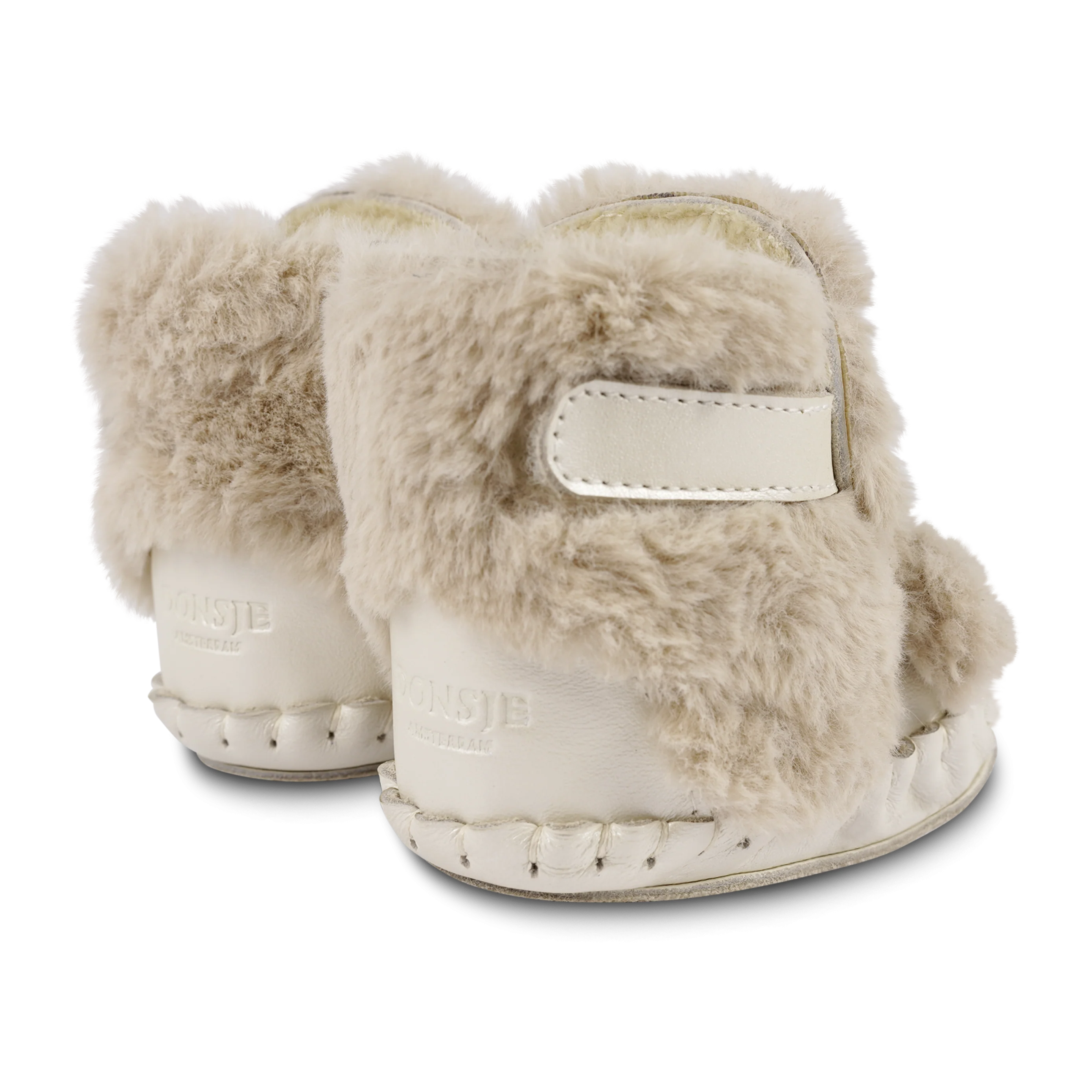 Kapi Exclusive Booties | Poodle | Light Beige Soft Faux Fur - Image 3