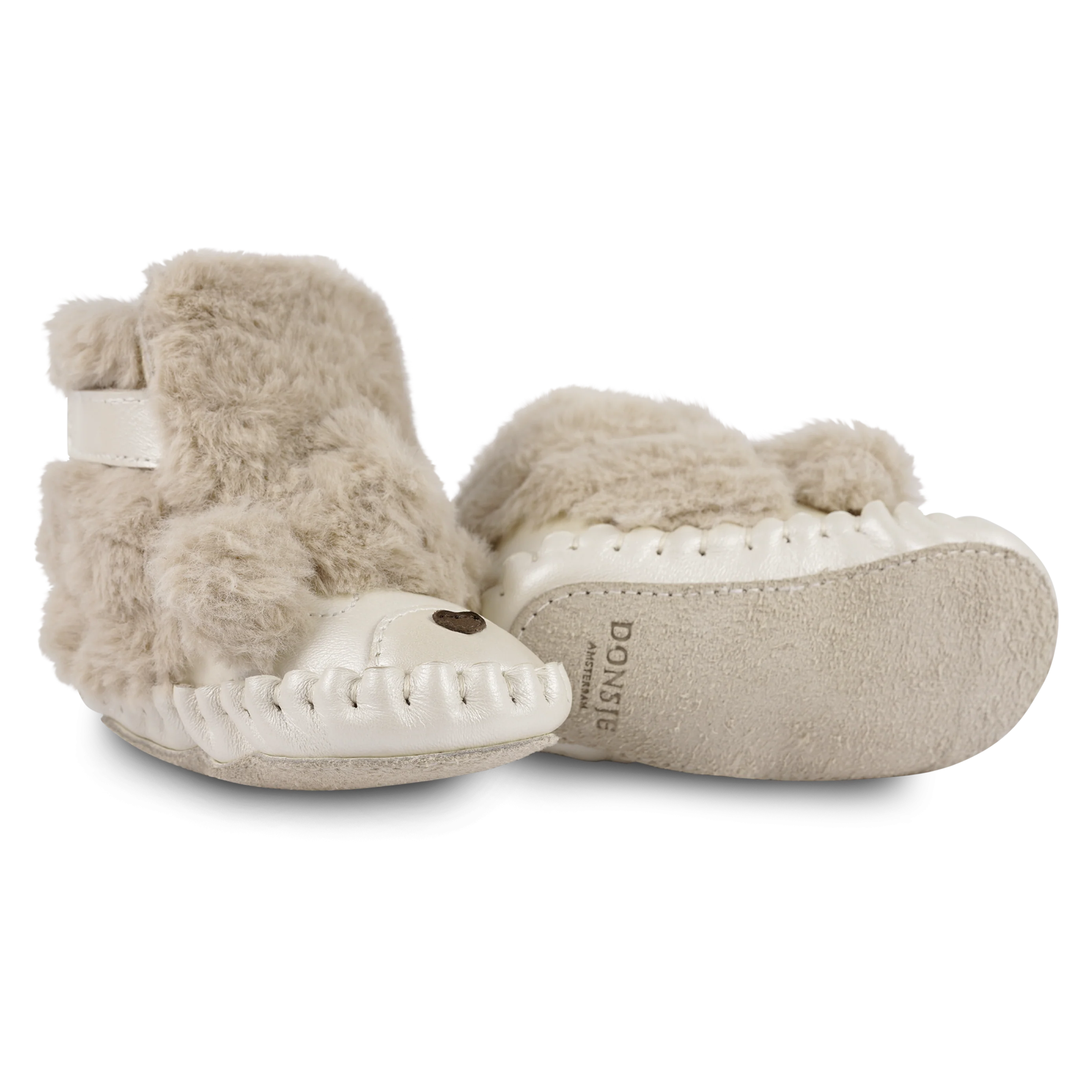 Kapi Exclusive Booties | Poodle | Light Beige Soft Faux Fur - Image 4