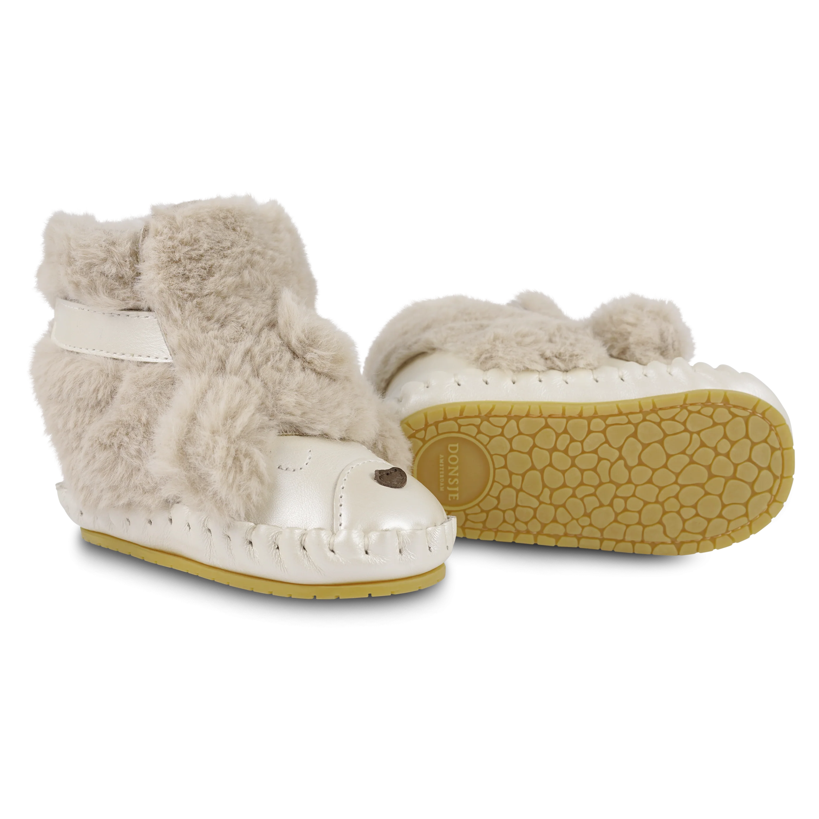 Kapi Exclusive Booties | Poodle | Light Beige Soft Faux Fur - Image 5