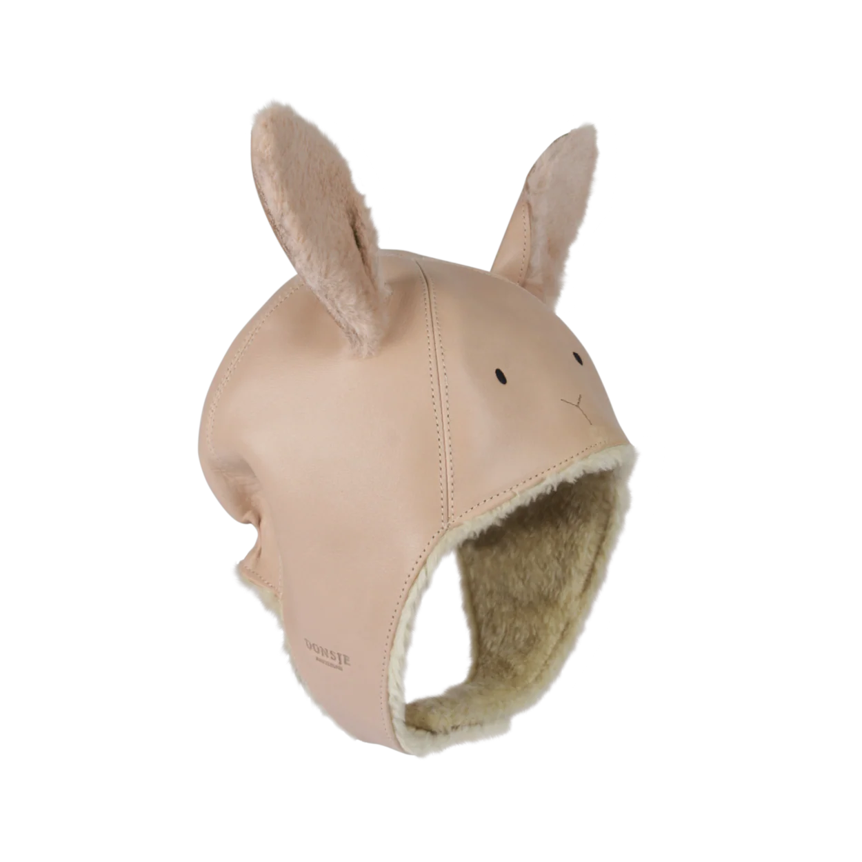 Kapi Exclusive Hat | Fluffy Bunny | Light Rust Leather - Image 3