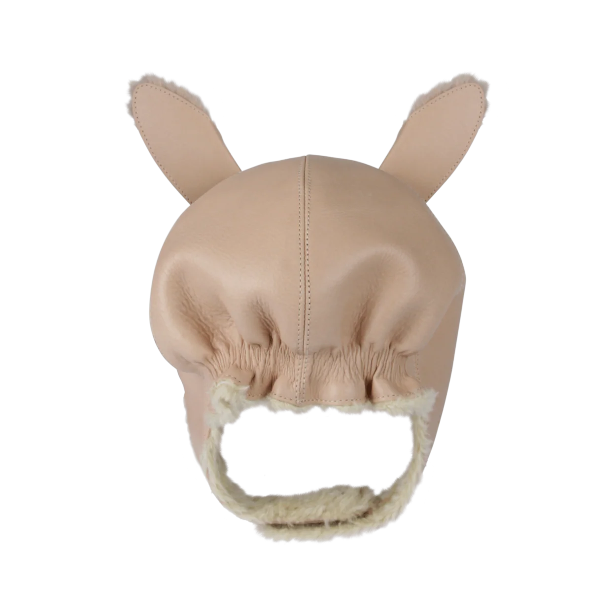 Kapi Exclusive Hat | Fluffy Bunny | Light Rust Leather - Image 5