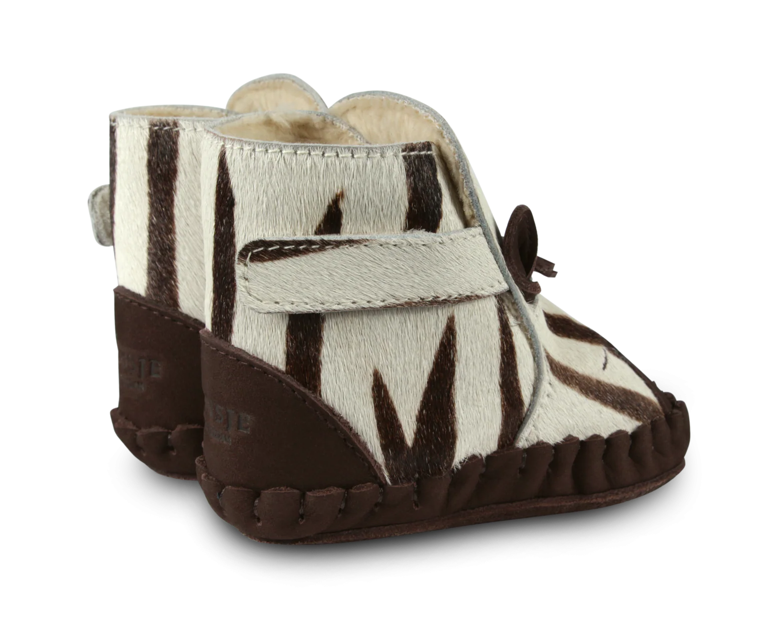 Kapi Exclusive Booties | Raccoon | Zebra Striped Cow Hair - Image 4