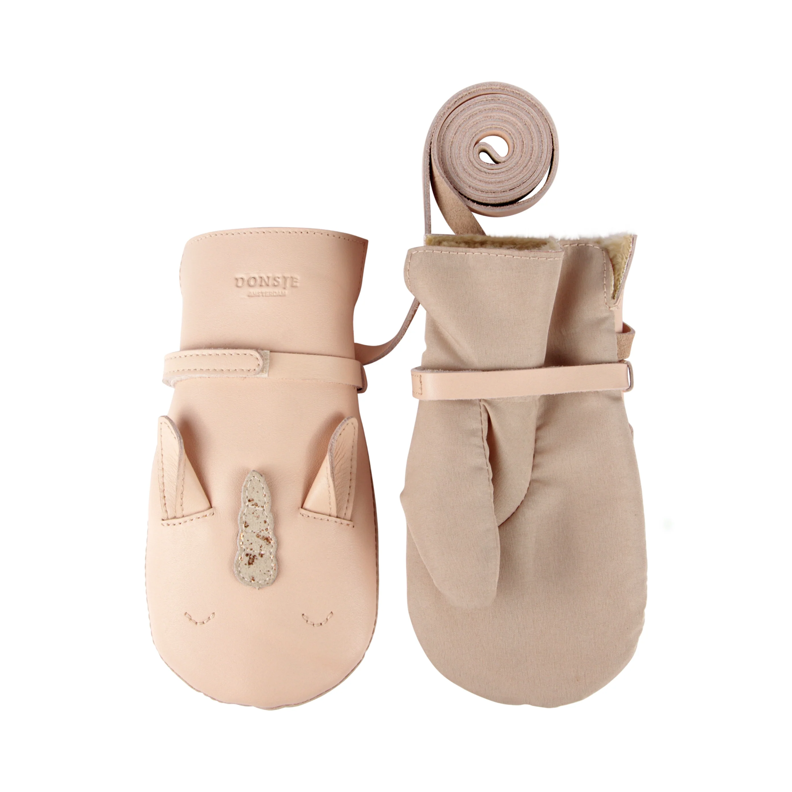 Kapi Special Mittens | Unicorn | Light Rose Leather - Image 3