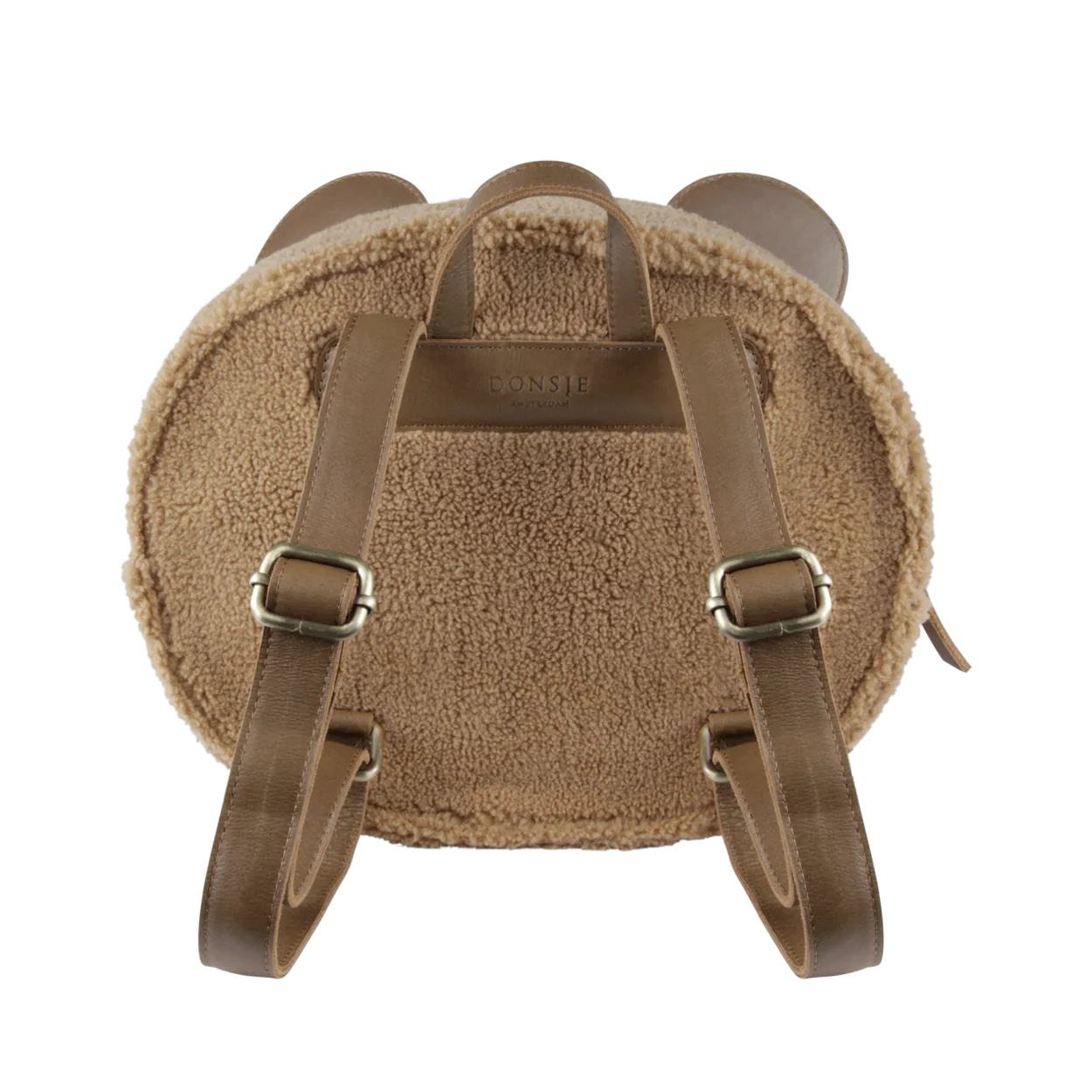 Paui Schoolbag | Bear | Light Maple Curly Faux Fur - Image 4