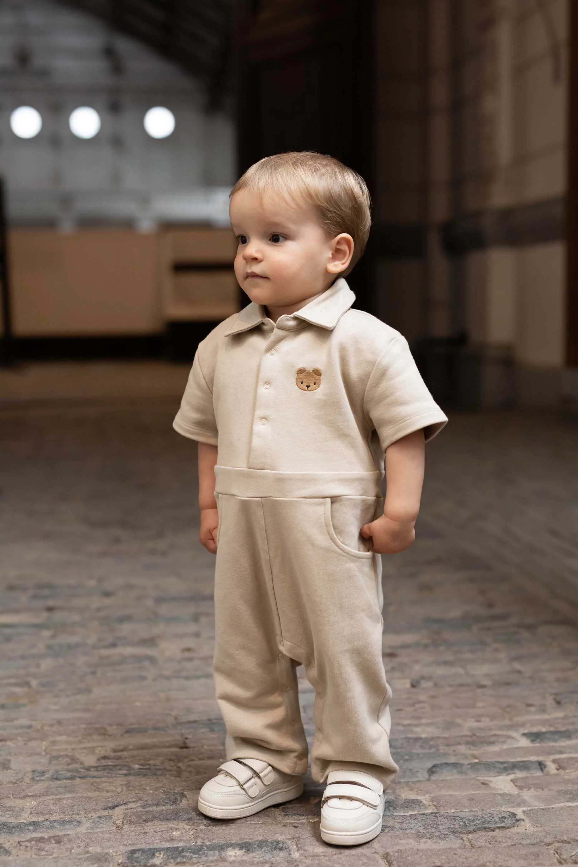 Piebe Jumpsuit | Bear | Biscotti - Image 3