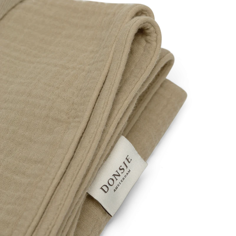 Ploekie Muslin Blanket XL | Bear | Taupe - Image 8