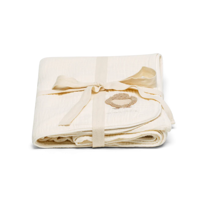 Ploekie Muslin Blanket XL | Duckling | Warm White - Image 6