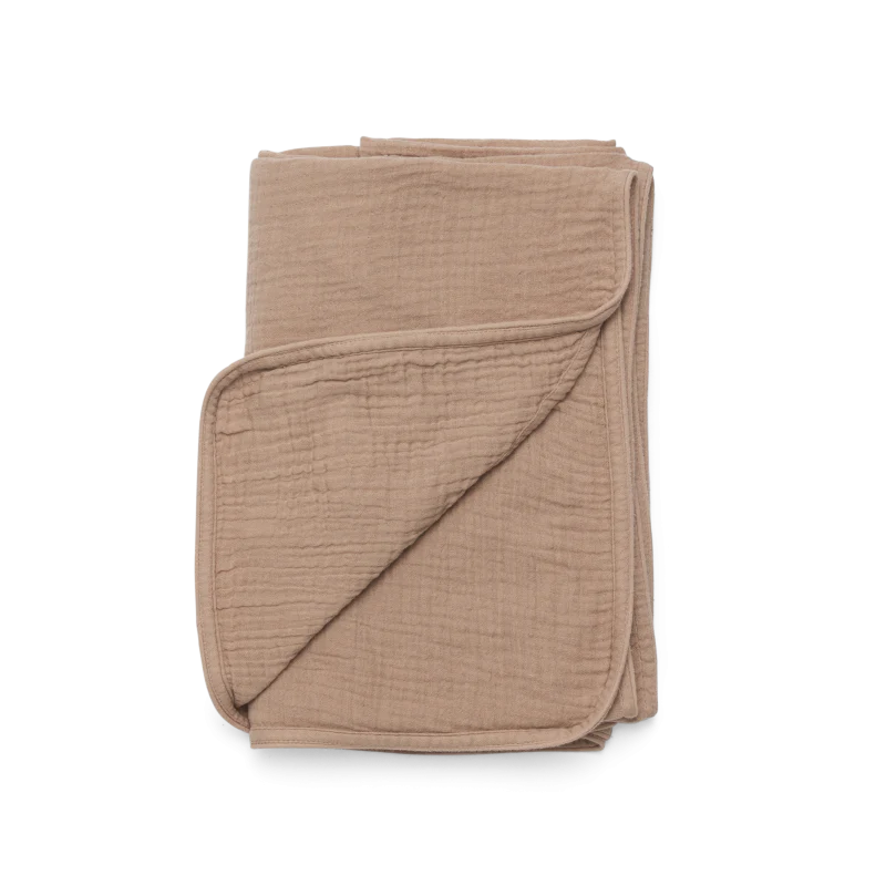 Ploekie Muslin Blanket XL | Fluffy Bunny | Rose Mocha - Image 3