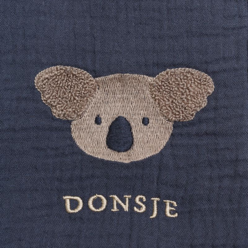 Ploekie Muslin Blanket XL | Koala | Blue Marine - Image 7