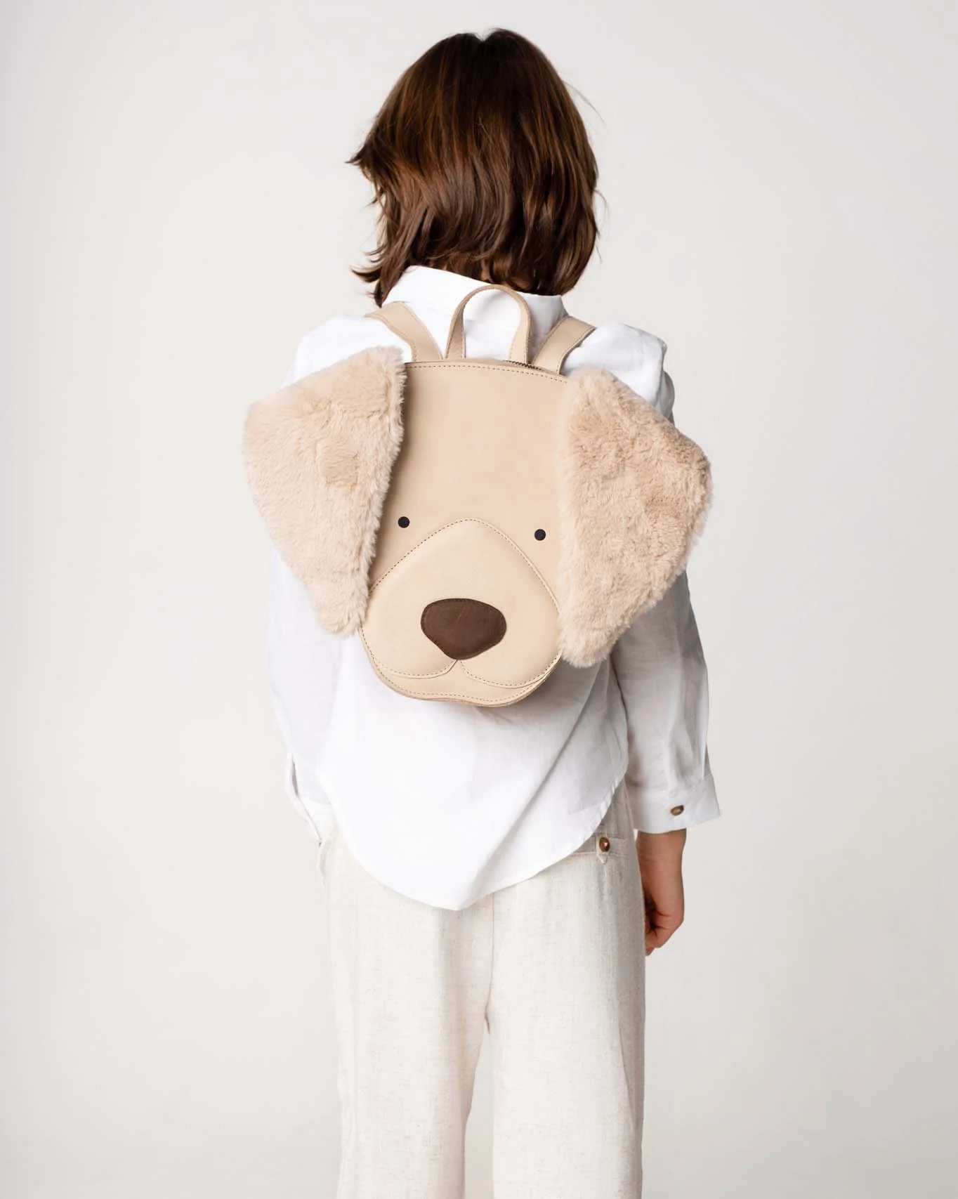 Umi Schoolbag | Golden Retriever | Ivory Classic Leather - Image 5